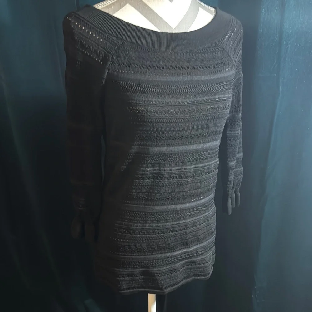 Black Knit White House Black Market Sweater Size Medium